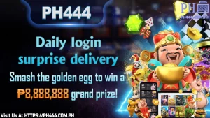 Daily login surprise - Smash the golden egg to win a ₱8,888,888