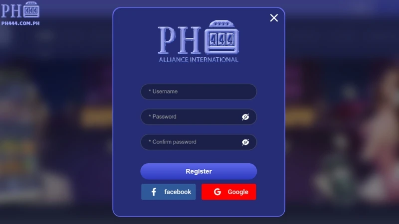 PH444 Register Form